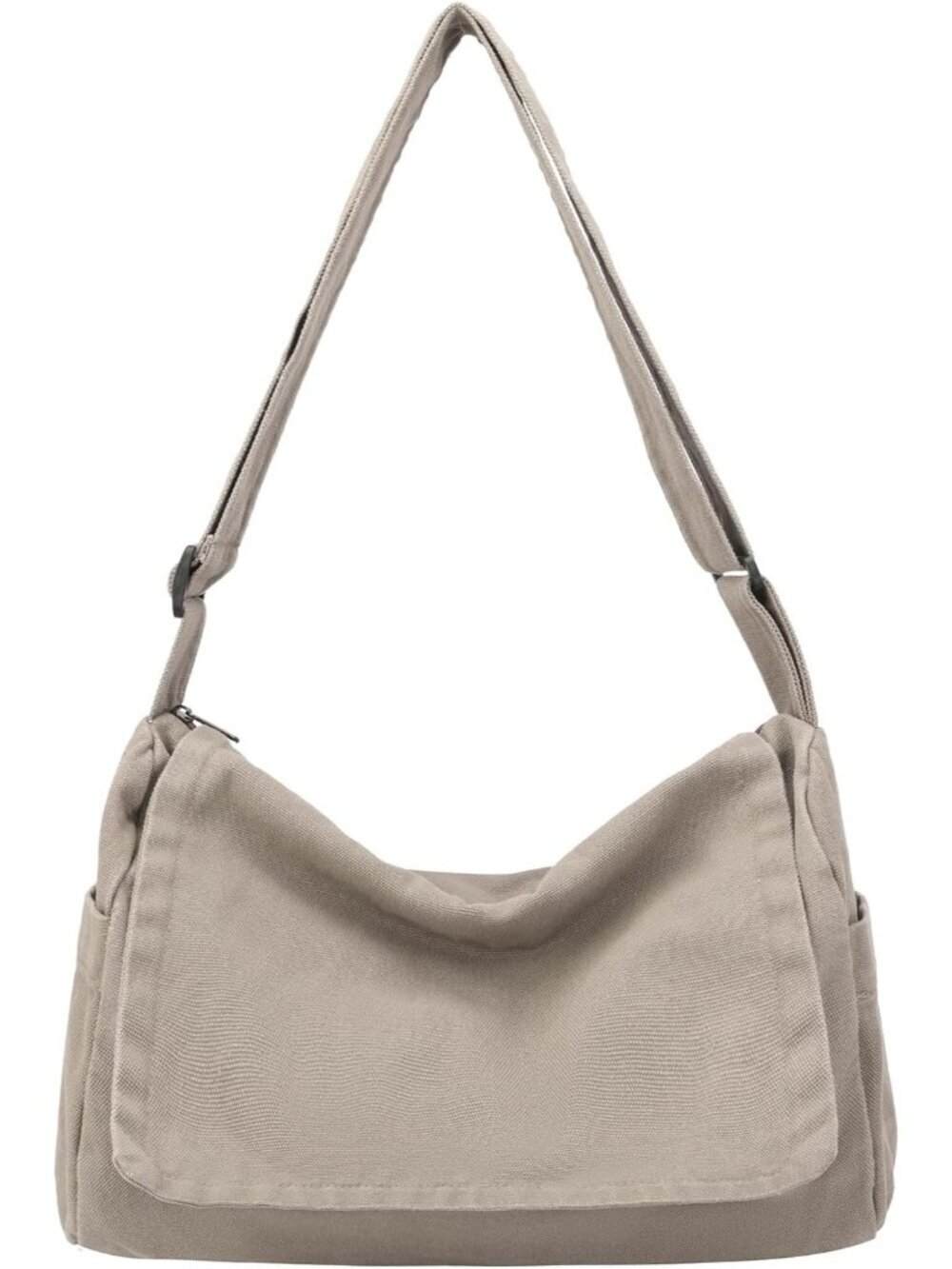 Women's A-grey Zipper Casual Sling Aesthetic Crossbody Shoulder Bag